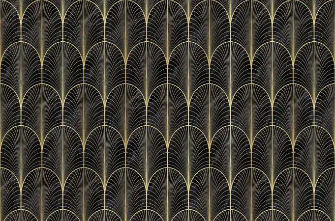 fotomural arte deco oro y negro de Sanders & Sanders – 640980