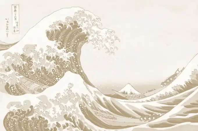fotomural arte japonés beige de Sanders & Sanders – 640967