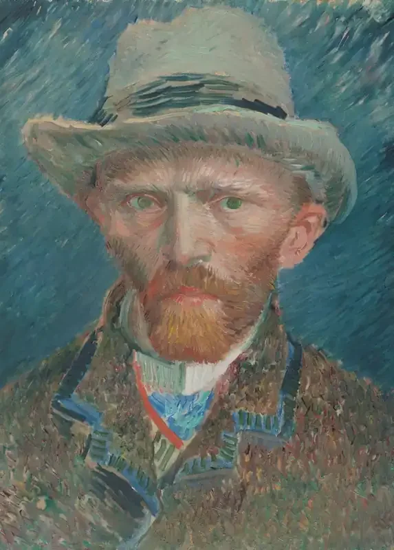 fotomural Autorretrato de Vincent van Gogh azul de Sanders & Sanders – 950060
