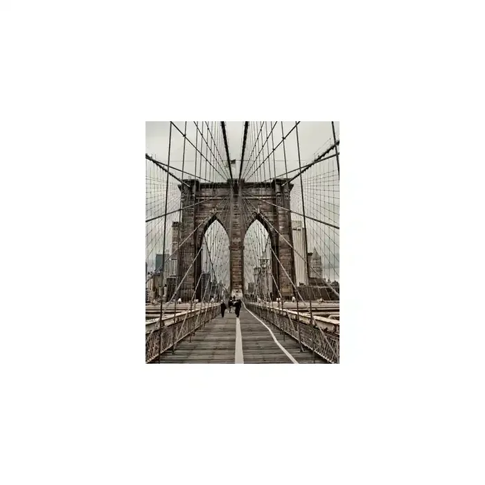 Fotomural Brooklyn Bridge FPR025, 200cm. x 250cm., Vinilo Autoadhesivo Mate, Todo Color, Original, 46.67x0x46.67×0 cm.