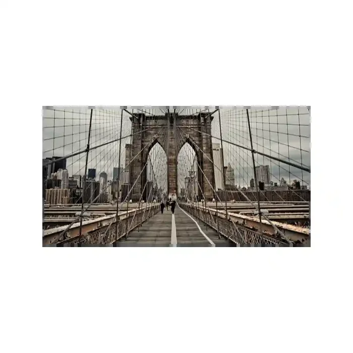 Fotomural Brooklyn Bridge FPR025, 227cm. x 116cm., Vinilo Autoadhesivo Mate, Todo Color, Original, 0x32.72x0x2.61 cm.