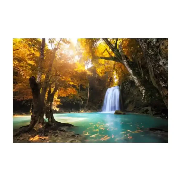 Fotomural Cascada FPR036, 190cm. x 126.7cm., Vinilo Autoadhesivo Mate, Todo Color, Original, 0x0x0x0 cm.