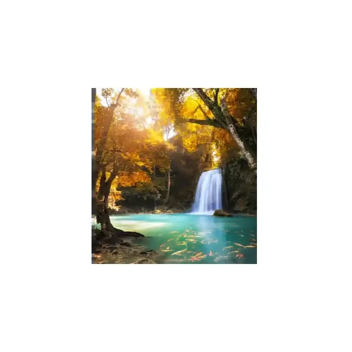 Fotomural Cascada FPR036, 240cm. x 260cm., Vinilo Autoadhesivo Mate, Todo Color, Original, 48.94x0x43.36×0 cm.