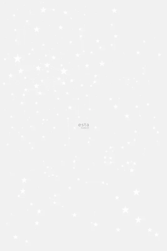 fotomural cielo estrellado gris claro cálido y blanco mate de ESTAhome – 158857