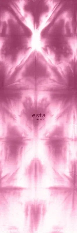 fotomural diseño shibori tie-dye grande cubre pared rosa fucsia intensa de ESTAhome – 158821
