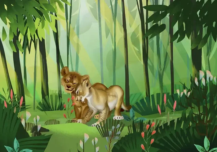 fotomural El rey león verde de Disney – 610077