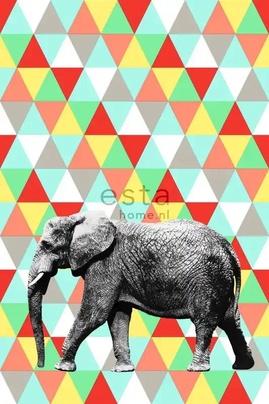 fotomural elefante multi color de ESTAhome – 158707