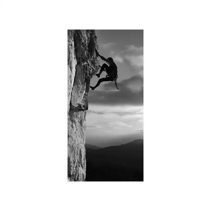 Fotomural Escalada FDE010, 100cm. x 200cm., Vinilo Autoadhesivo Mate, Blanco y Negro, Original, 23.28x0x29.64×0 cm.