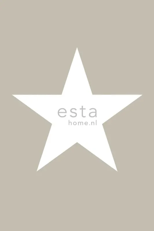 fotomural estrella gris pardo de ESTAhome – 158706
