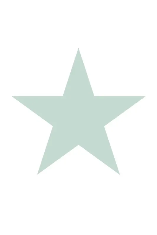 fotomural estrellas menta verde de ESTAhome – 159325