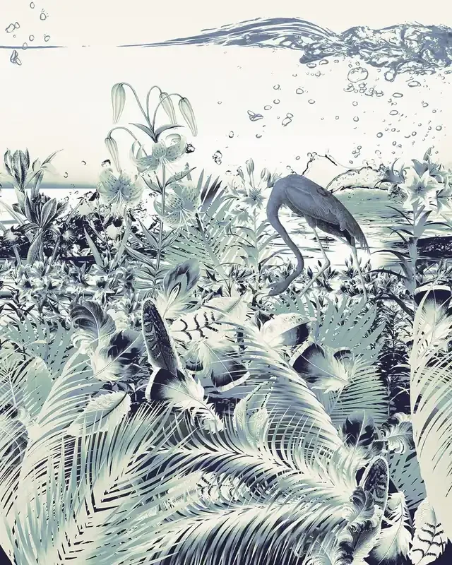 fotomural fantasía azul verde de Sanders & Sanders – 611936