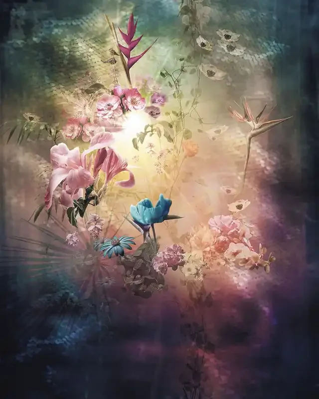 fotomural flores multi color de Sanders & Sanders – 611968