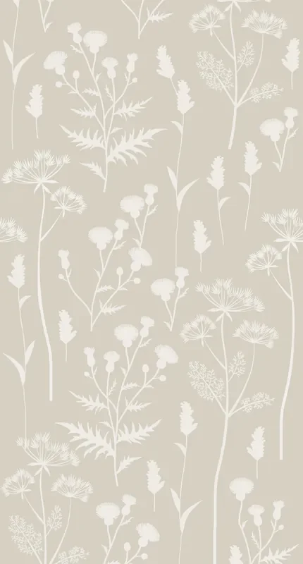 fotomural flores silvestres beige arena de ESTAhome – 159217