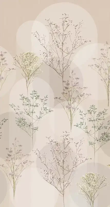 fotomural flores silvestres beige de Erismann – 661078