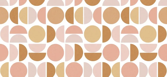 fotomural formas geométricas rosa suave y beige de ESTAhome – 159398