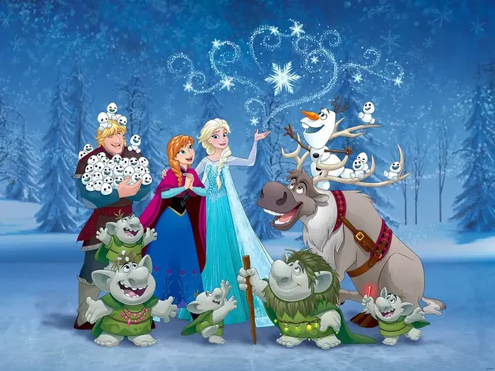 fotomural Frozen azul de Disney – 600580