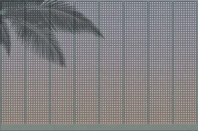 fotomural hojas de palmera multicolor de Sanders & Sanders – 640952