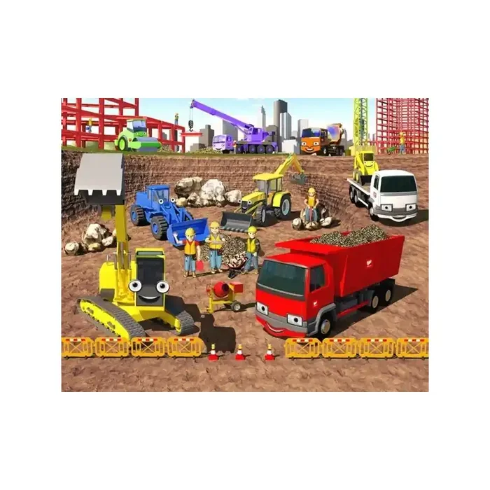 Fotomural Infantil CONSTRUCTION BUILDING SITE