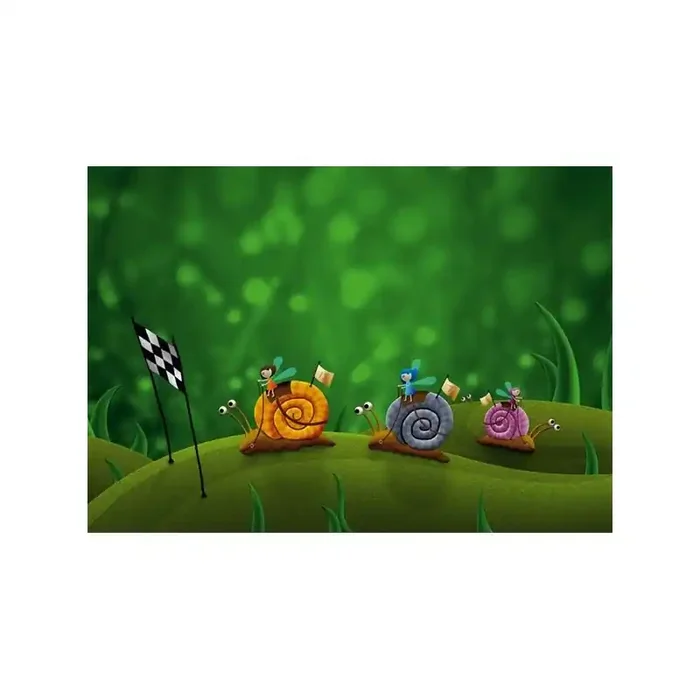 Fotomural infantil RACE ON SNAILS FT-0106