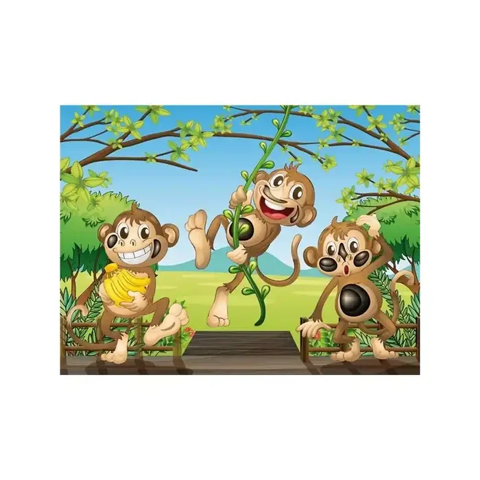 Fotomural infantil THREE MONKEYS FT-1458