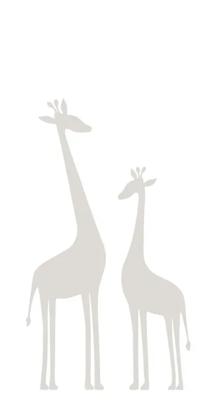 fotomural jirafas gris cálido de Origin Wallcoverings – 357219
