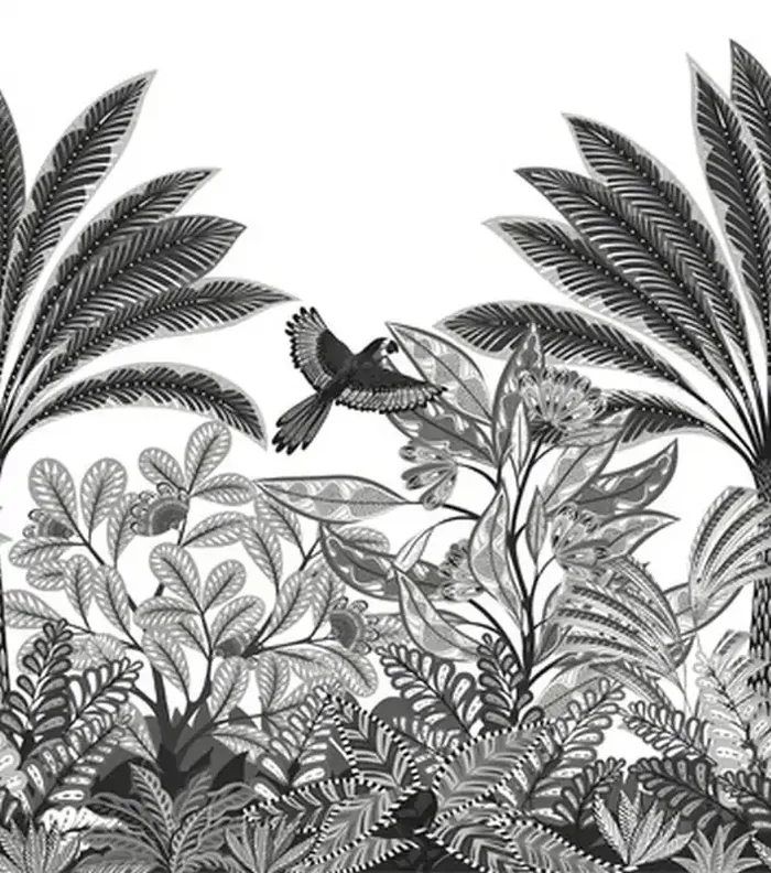 fotomural jungla negro y blanco de Erismann – 661065