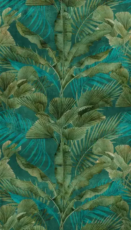 fotomural jungla verde y azul de Livingwalls – AS-391851