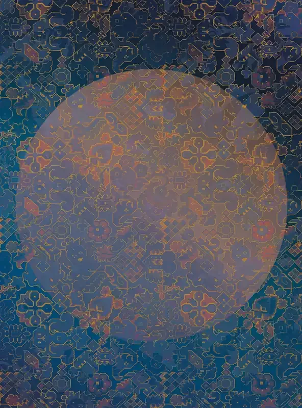 fotomural la luna azul y morado de Sanders & Sanders – 611833