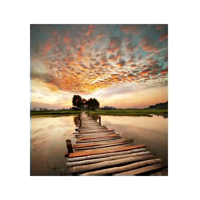Fotomural Lago Passarela FPR031, 200cm. x 220cm., Vinilo Autoadhesivo Mate, Todo Color, Original, 18.18x0x0x0 cm.