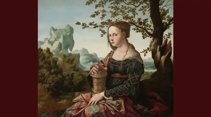 fotomural María Magdalena de Jan van Scorel marrón de Sanders & Sanders – 950050