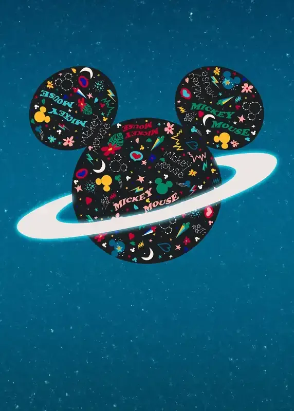 fotomural Mickey Mouse azul y negro de Disney – 612735