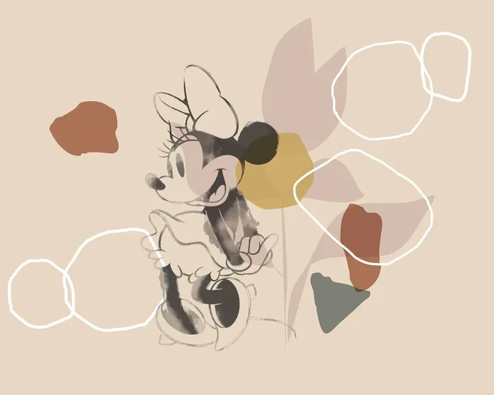 fotomural Minnie Mouse beige de Disney – 610793