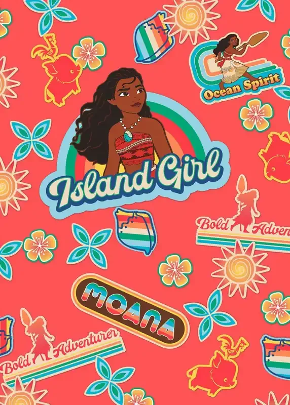 fotomural moana rosa y azul de Disney – 612734