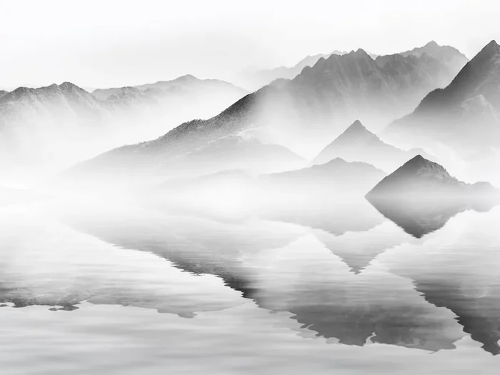 fotomural montañas gris de Sanders & Sanders – 600999