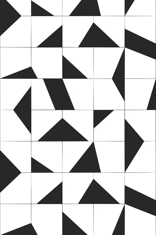 fotomural motivo de azulejo blanco y negro de ESTAhome – 158908