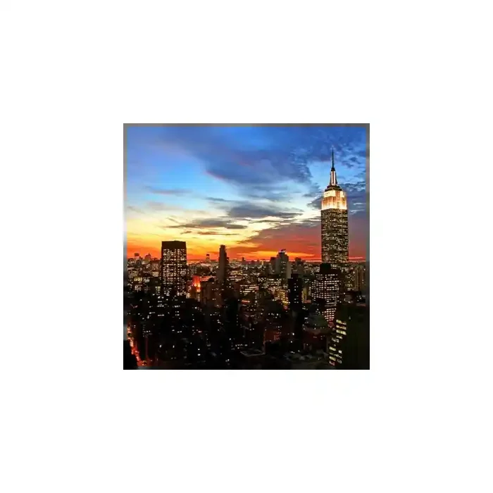 Fotomural New York Anochecer FCI004, 280cm. x 280cm., Vinilo Autoadhesivo Mate, Todo Color, Original, 65.86x0x34x0 cm.