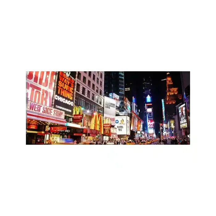 Fotomural New York Noche FCI005, 200cm. x 90cm., Vinilo Autoadhesivo Mate, Todo Color, Original, 0x15.85x0x28.15 cm.
