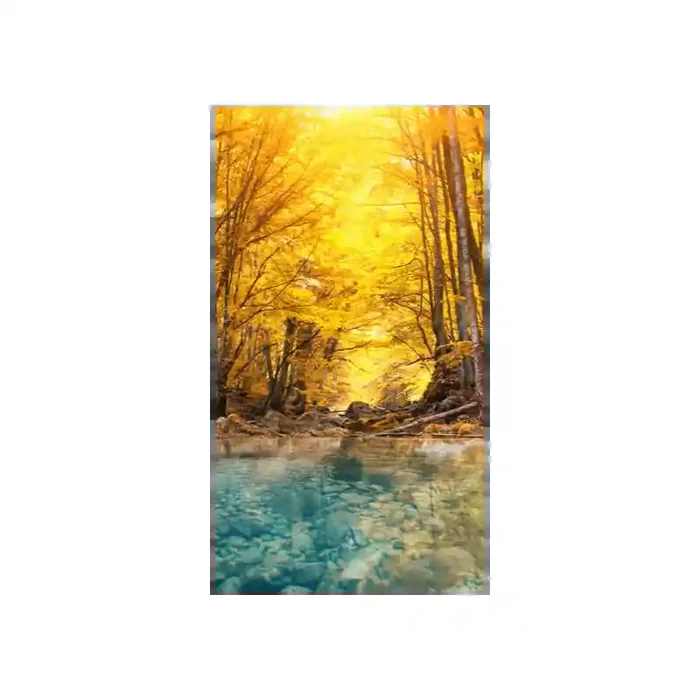 Fotomural Orilla de Rio FPR035, 100cm. x 180cm., Vinilo Autoadhesivo Mate, Todo Color, Original, 24.4x0x24.4×0 cm.