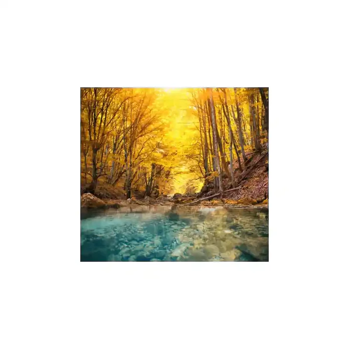 Fotomural Orilla de Rio FPR035, 100cm. x 92cm., Vinilo Autoadhesivo Mate, Todo Color, Original, 0x0x0x0 cm.