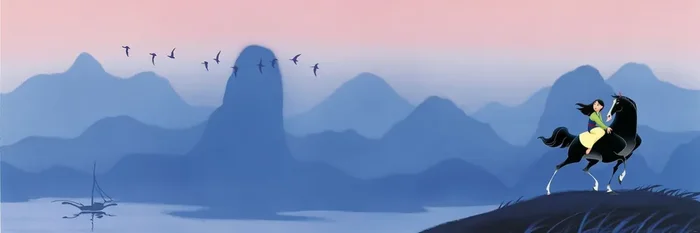 fotomural paisaje azul y rosa de Disney – 612100