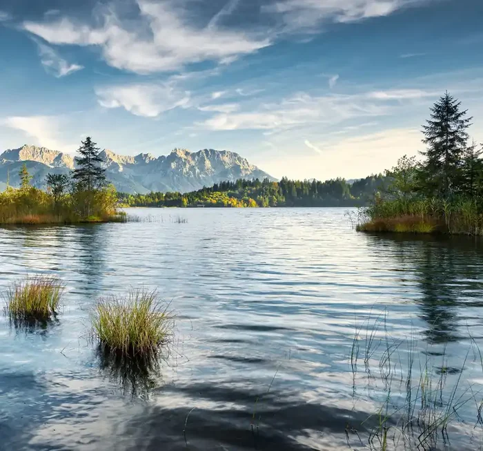 fotomural paisaje azul y verde de Sanders & Sanders – 612589