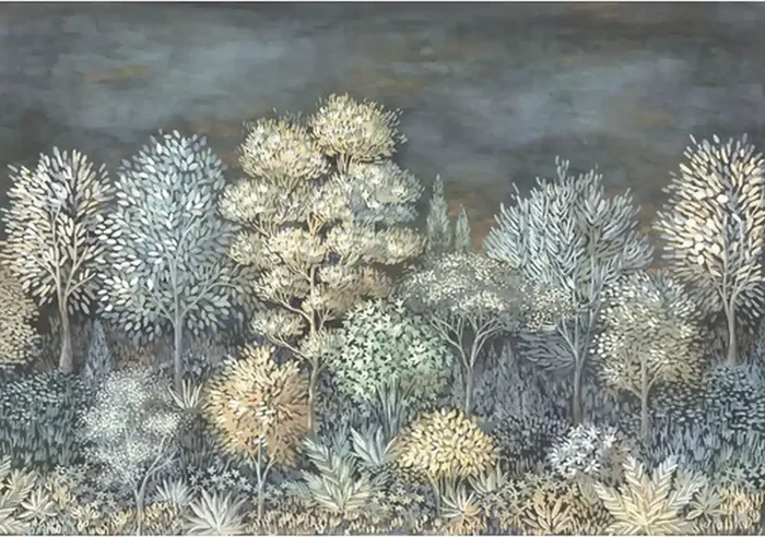 fotomural paisaje boscoso azul agrisado de Erismann – 661066
