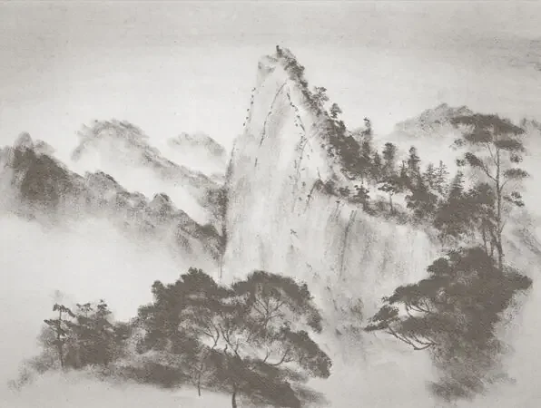 fotomural paisaje boscoso gris de Sanders & Sanders – 640930