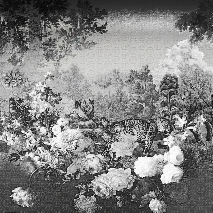 fotomural paisaje boscoso negro de Zambaiti – 662018