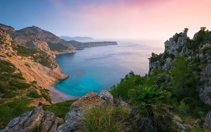 fotomural paisaje verde y azul de Sanders & Sanders – 612597