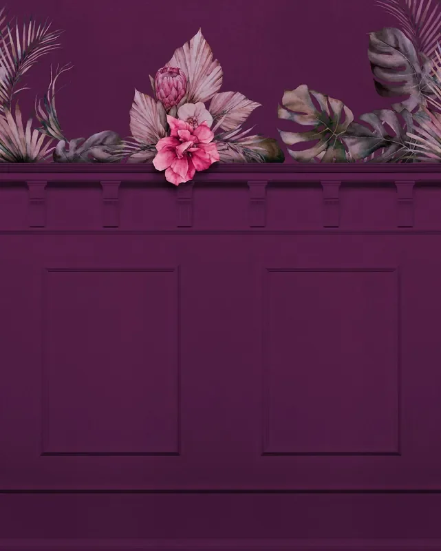 fotomural paneles de pared morado berenjena de Komar – 612931