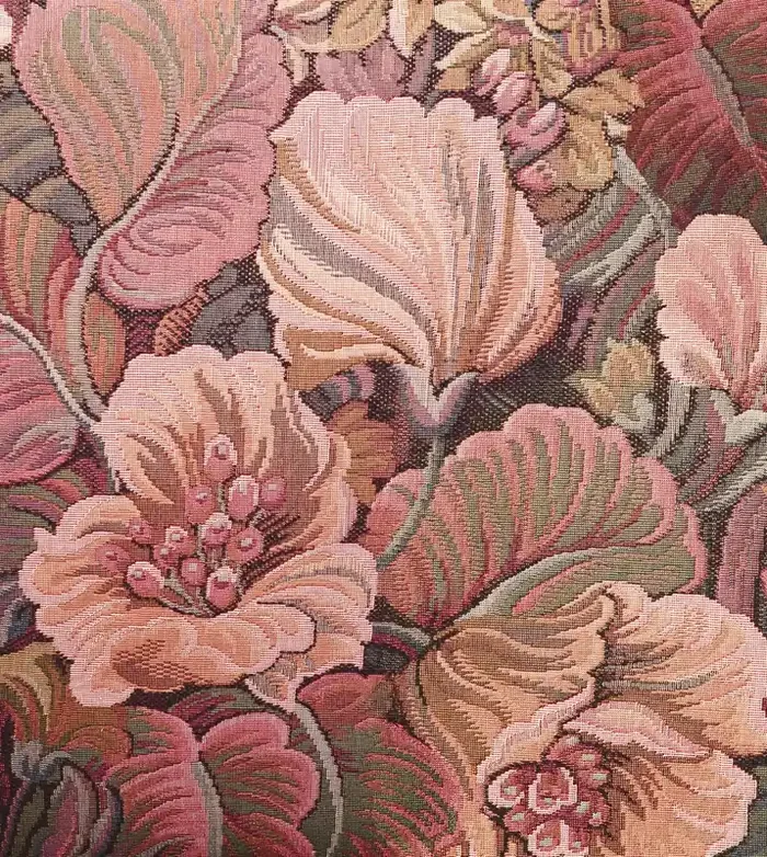 fotomural patrón floral bordado rosa de ESTAhome – 159469