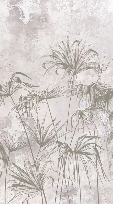 fotomural plantas tropicales gris de Sanders & Sanders – 601218