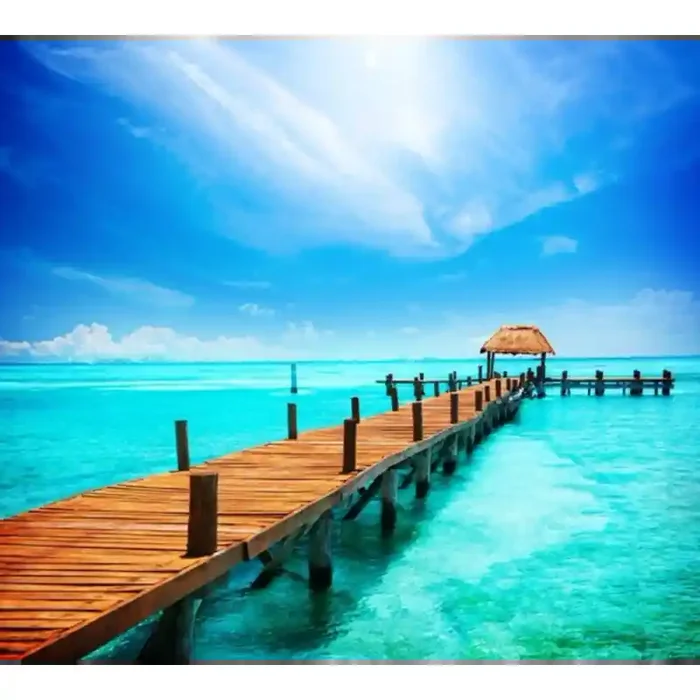 Fotomural Playa FPL003, 100cm. x 89cm., Vinilo Autoadhesivo Mate, Todo Color, Original, 0x0x0x0 cm.