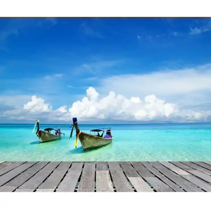 Fotomural Playa FPL009, 100cm. x 82cm., Vinilo Autoadhesivo Mate, Todo Color, Original, 0x0x0x0 cm.